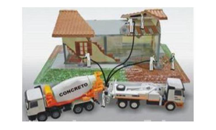 SERVICO DE BOMBEAMENTO DE CONCRETO COM CONSUMO MINIMO DE 40 M3, (DISPONIBILIZACAO DE BOMBA), SEM O LANCAMENTO