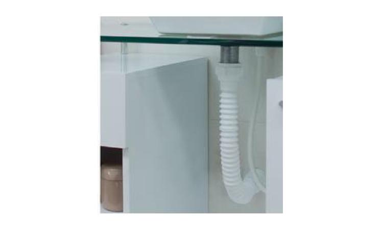 SIFAO / TUBO SINFONADO EXTENSIVEL/SANFONADO, UNIVERSAL/ SIMPLES, ENTRE *50 A 70* CM, DE PLASTICO BRANCO