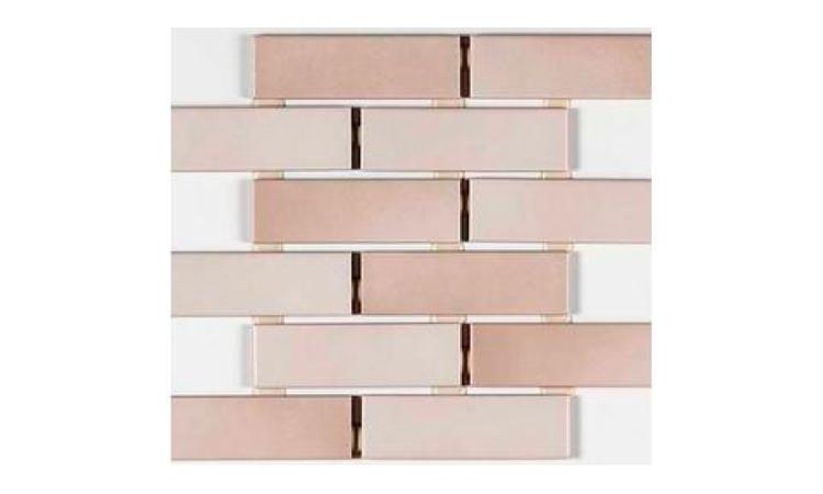 REVESTIMENTO EM CERAMICA ESMALTADA PARA FACHADAS, PECAS NO FORMATO APROX. *5 X 15* CM, FORNECIDAS EM PLACAS COM PECAS UNIDAS EM PONTOS