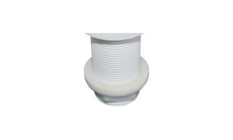 VALVULA EM PLASTICO BRANCO PARA TANQUE 1.1/4