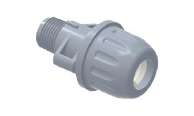 ADAPTADOR DE COMPRESSAO EM POLIPROPILENO (PP), PARA TUBO EM PEAD, 32 MM X 1
