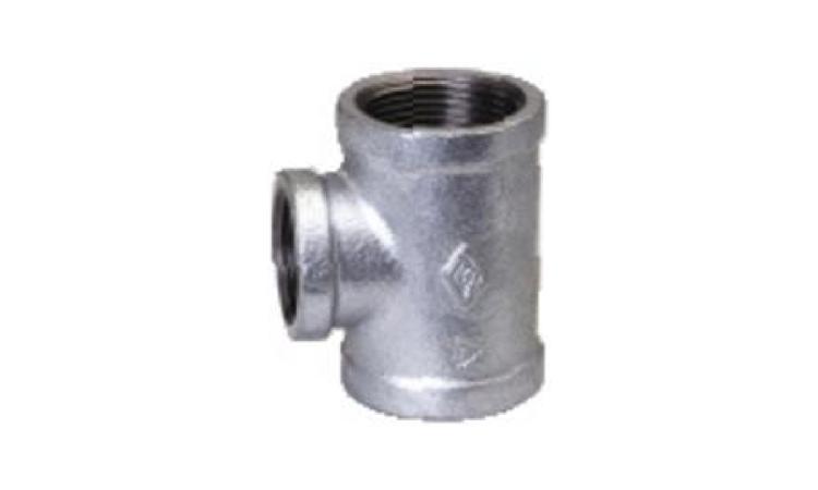 TE DE REDUCAO DE FERRO GALVANIZADO, COM ROSCA BSP, DE 3/4