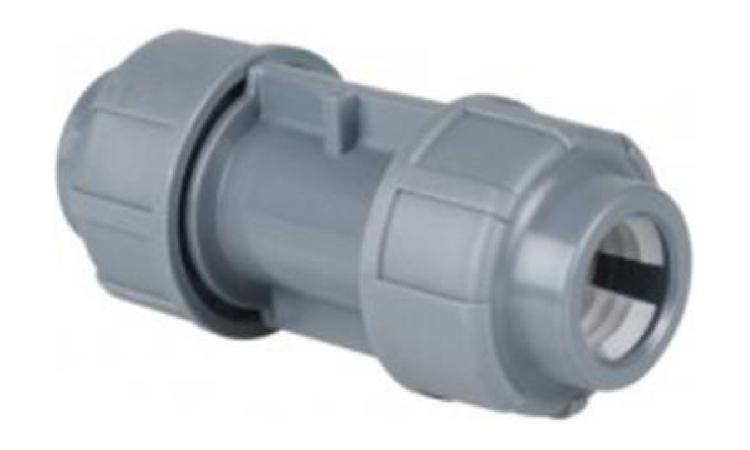 UNIAO EM POLIPROPILENO (PP), PARA TUBO EM PEAD, 20 MM - LIGACAO PREDIAL DE AGUA