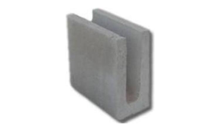 CANALETA DE CONCRETO 9 X 19 X 19 CM (CLASSE C - NBR 6136)