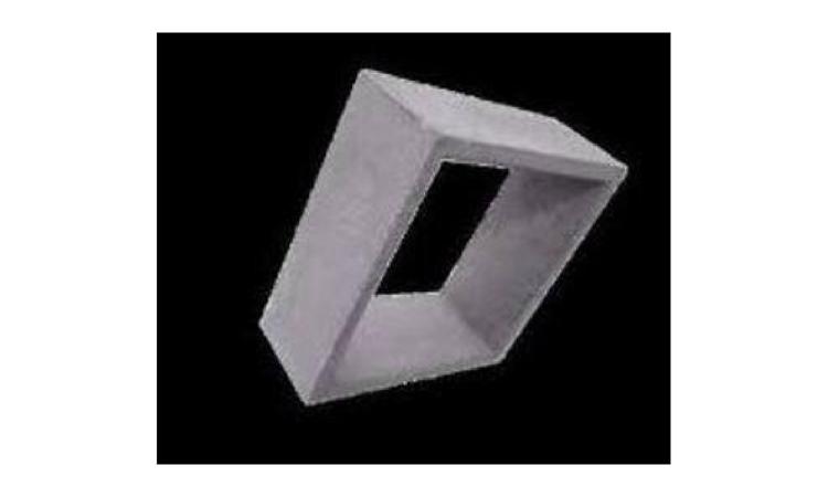 ELEMENTO VAZADO DE CONCRETO, QUADRICULADO, 1 FURO *20 X 20 X 6,5* CM
