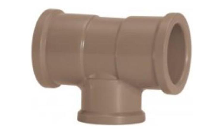 TE DE REDUCAO, PVC, SOLDAVEL, 90 GRAUS, 50 MM X 25 MM, PARA AGUA FRIA PREDIAL