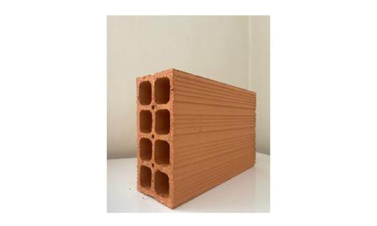 BLOCO CERAMICO / TIJOLO VAZADO PARA ALVENARIA DE VEDACAO, 8 FUROS NA HORIZONTAL DE 9 X 19 X 29 CM (L X A X C)