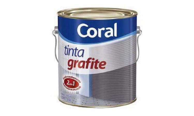 TINTA ESMALTE SINTETICO PREMIUM DE DUPLA ACAO GRAFITE FOSCO PARA SUPERFICIES METALICAS FERROSAS