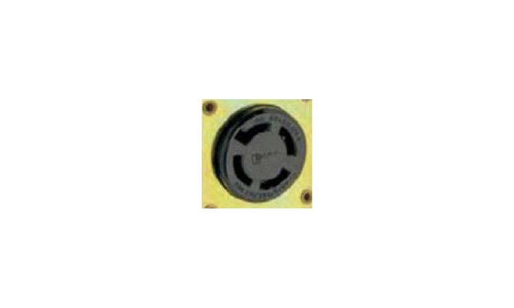 TOMADA INDUSTRIAL DE EMBUTIR 3P+T 30 A, 440 V, COM TRAVA, SEM PLACA