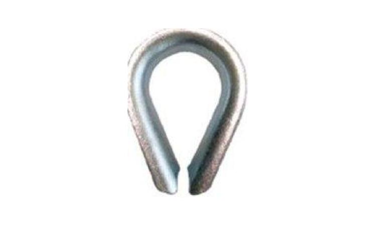 SAPATILHA EM ACO GALVANIZADO PARA CABOS COM DIAMETRO NOMINAL ATE 5/8