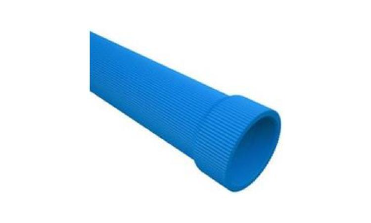 TUBO PVC DE REVESTIMENTO GEOMECANICO NERVURADO REFORCADO, DN = 150 MM, COMPRIMENTO = 2 M