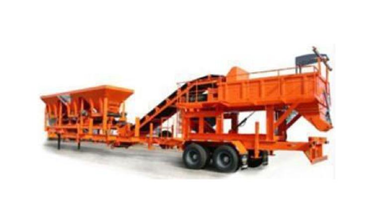 USINA MISTURADORA DE SOLOS, DOSADORES TRIPLOS, CALHA VIBRATORIA CAPACIDADE DE 200 A 500 T/H, POTENCIA DE 75 KW